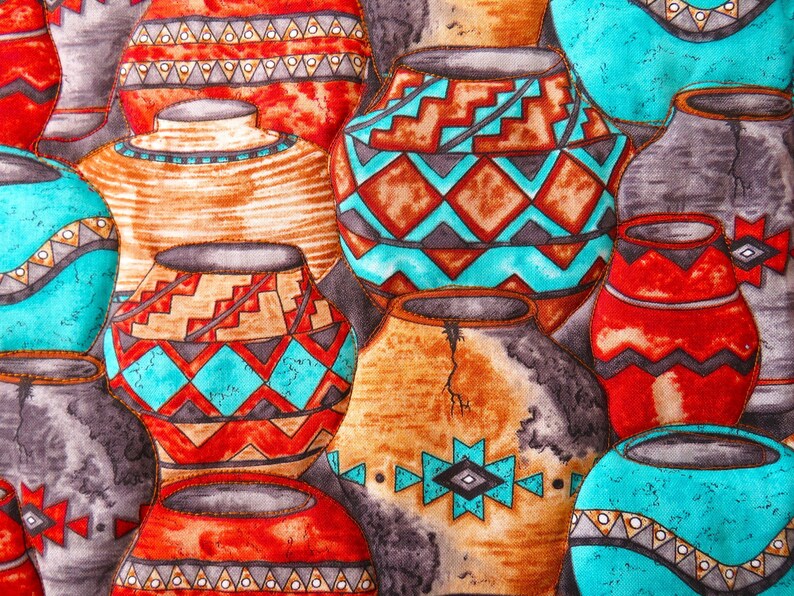 Quilted Indian Pottery Wall Art Indian Wall Hanging Etsy