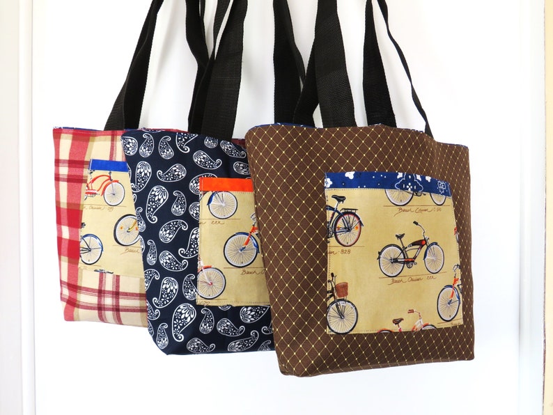Bicycle Tote Bag Fully Lined Bicycle Tote Bag Bicycle Gift Etsy