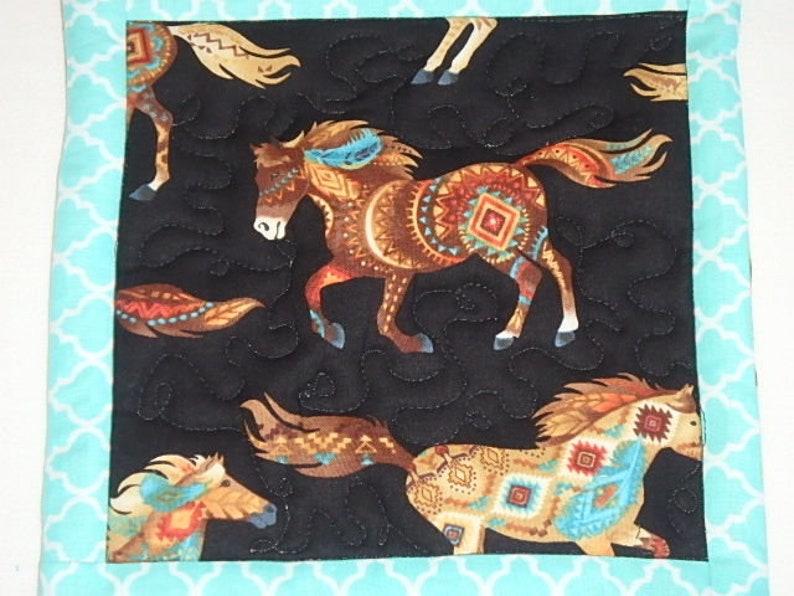 Horse Pot Holders Western Horse Pot Holders Set of 2 Horse Lover Gift Southwest Hot Pads Southwest Horse Hot Pads Gift Horse Hot Pads