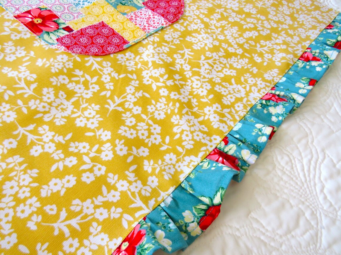 Pioneer Woman Fabric Apron Pioneer Woman Fabric Kitchen Etsy
