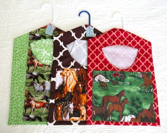 Horse Clothespin Bag, Horse Closet Organizer, Horse Clothespin Holder, Western Horse Clothespin Holder, Horse Lovers Gift, Clothespin Bag