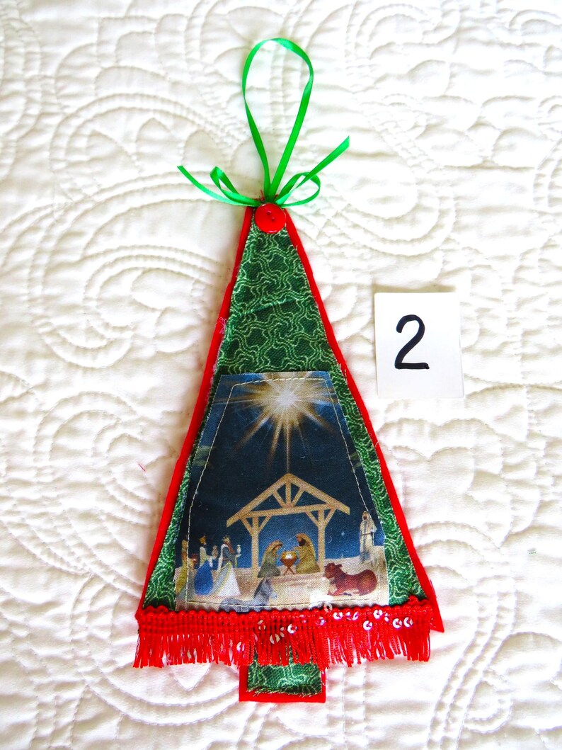 Nativity Large Christmas Tree Ornament, Large Religious Christmas