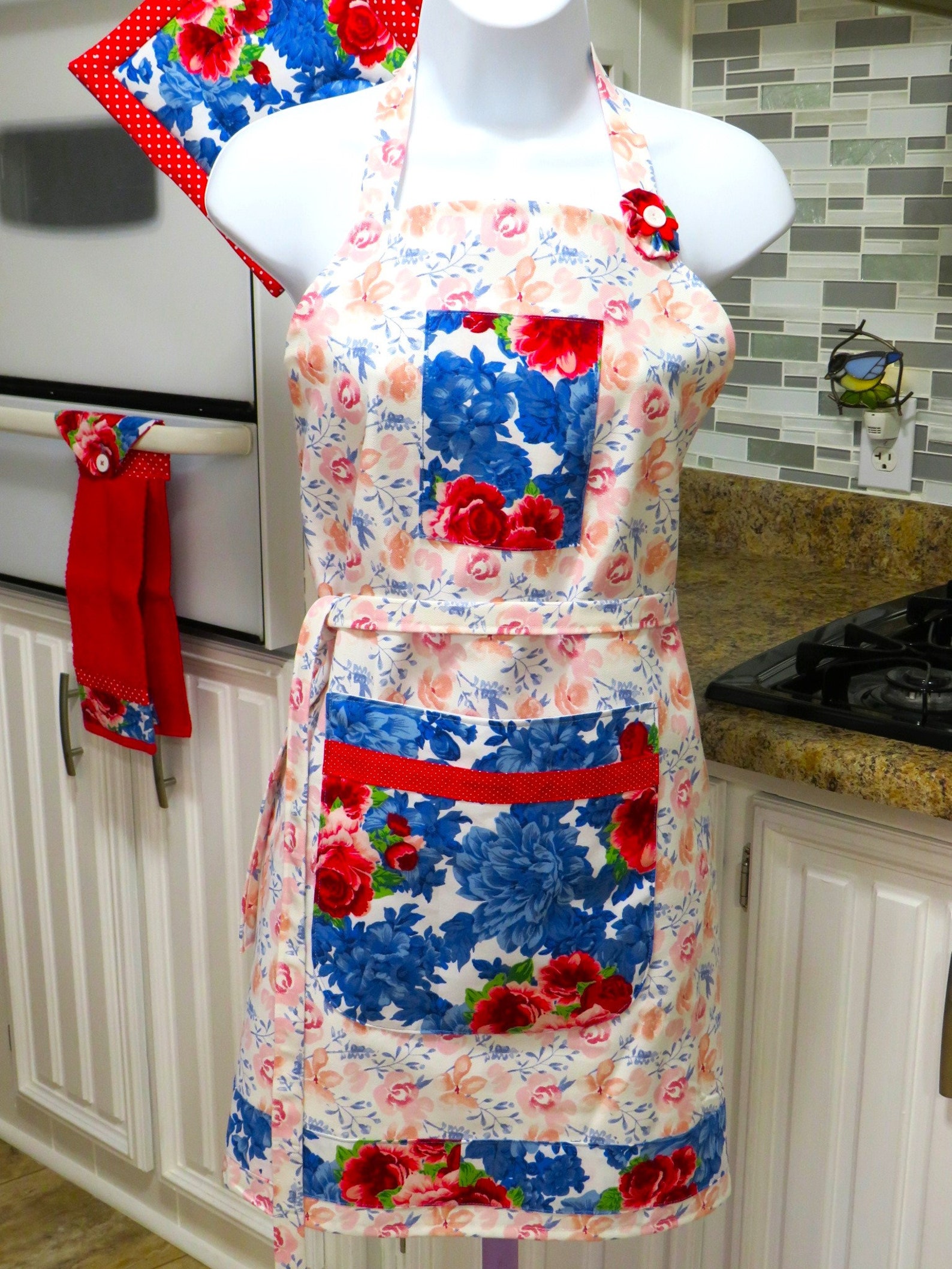 Pioneer Woman Fabric Apron One Size Fits All Pioneer Woman Etsy