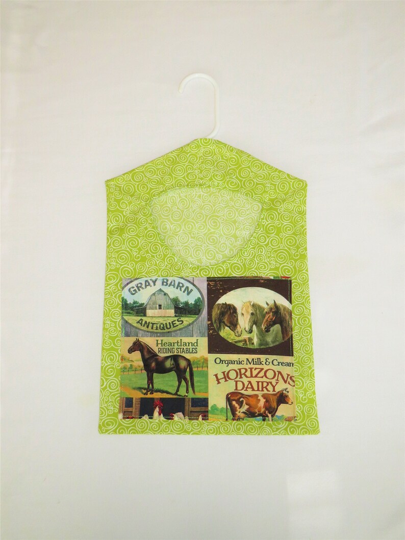 Chicken Pig Clothespin Holder Farm Clothespin Bag Horse Clothespin Holder Farm Gift Farm Clothespin Holder Cow Clothespin Holder
