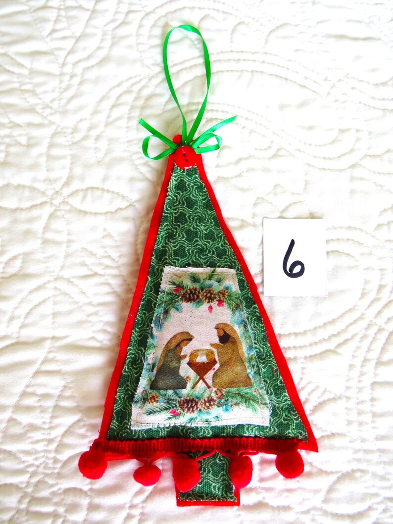 Nativity Large Christmas Tree Ornament, Large Religious Christmas