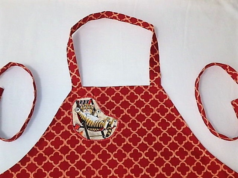 Kitties on the Beach Apron Cat Lovers Gift Cat Adult Apron One Size Fits Most Cat Apron Cat Apron Gift Cat Apron