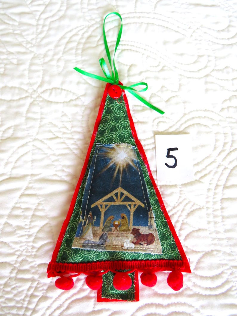 Nativity Large Christmas Tree Ornament, Large Religious Christmas