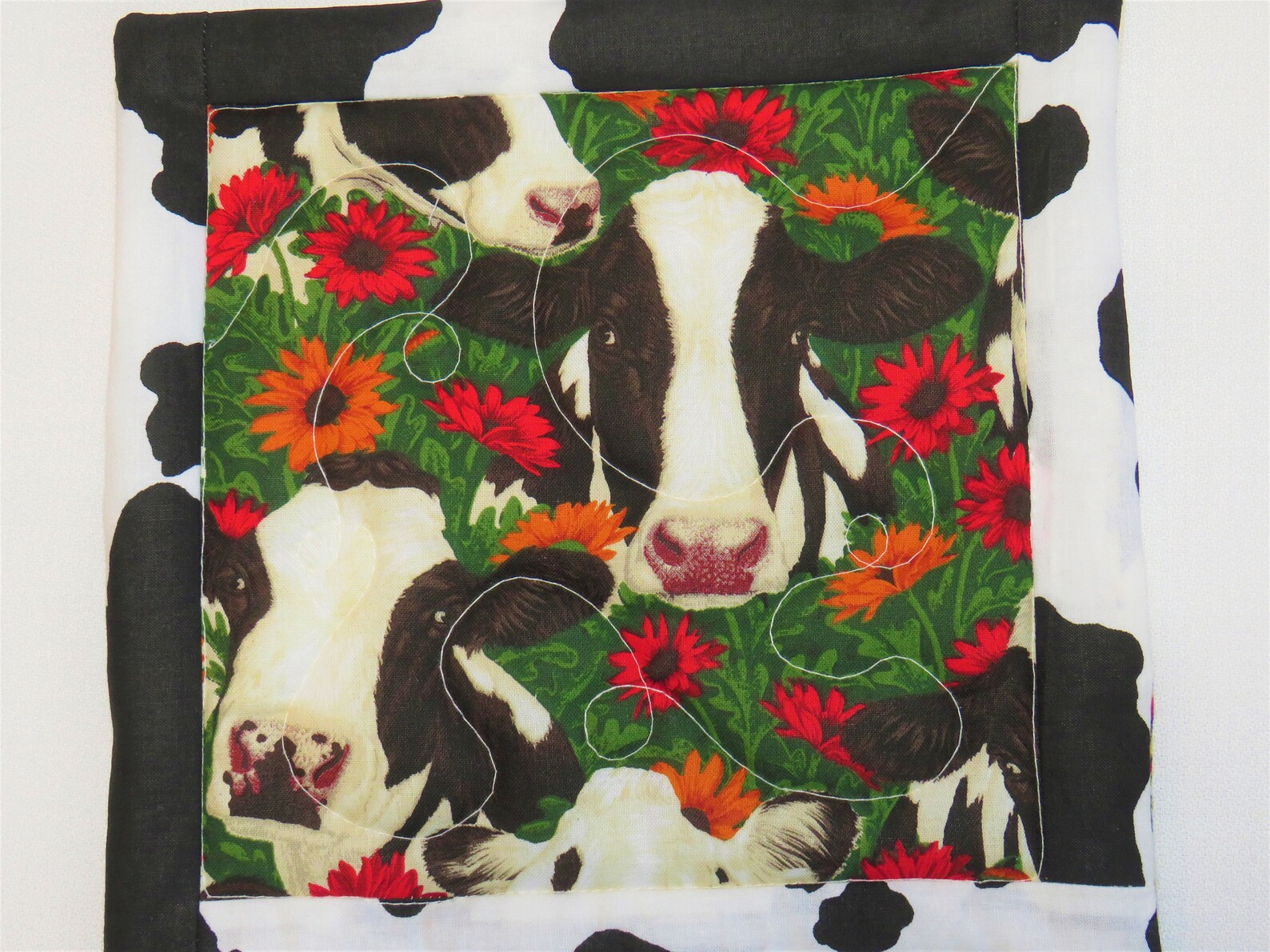 Cows Pot holders Set Farm Pot Holders Quilted Cows Hot Etsy