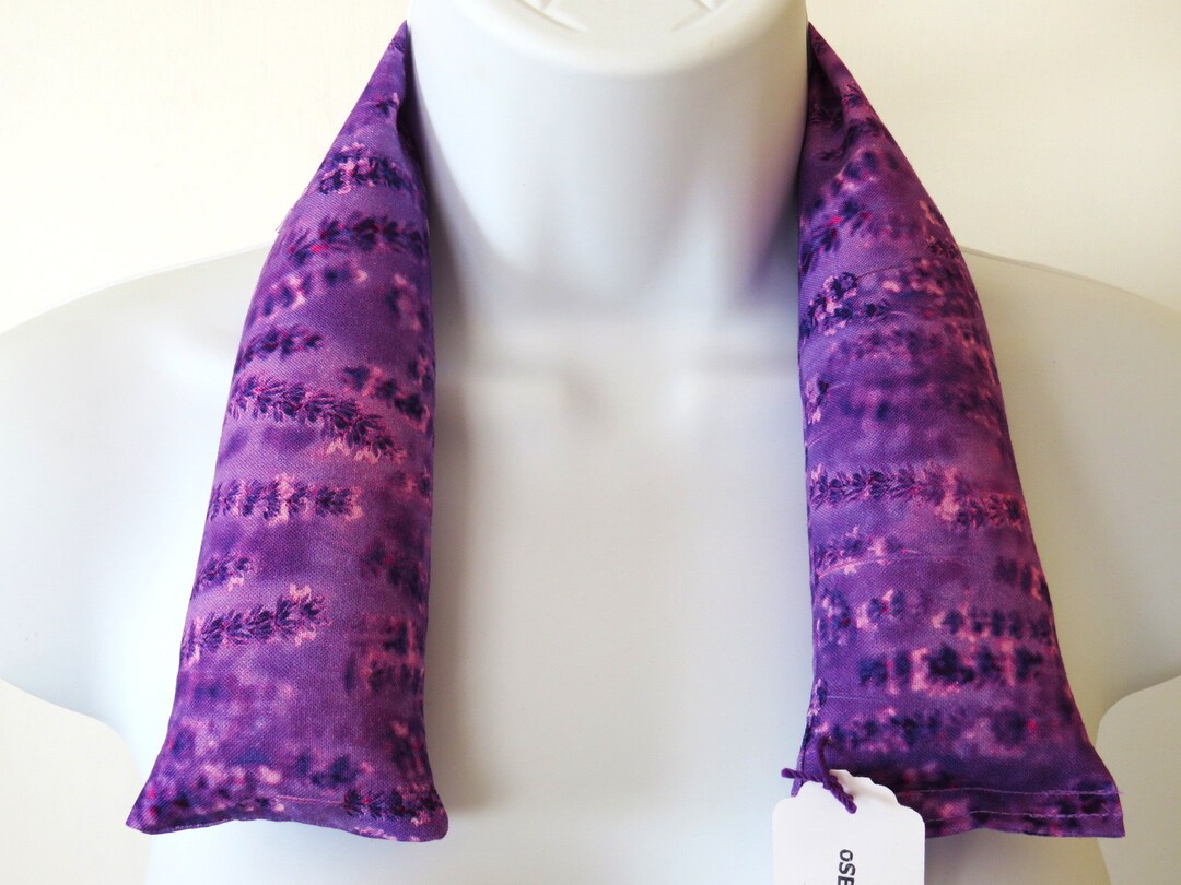 Organic Lavender Neck Wrap Aromatherapy Lavender and Rice Etsy