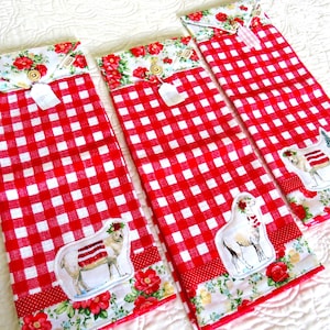 Handmade Pioneer Woman Kitchen Towel: Cotton Hanging Towel