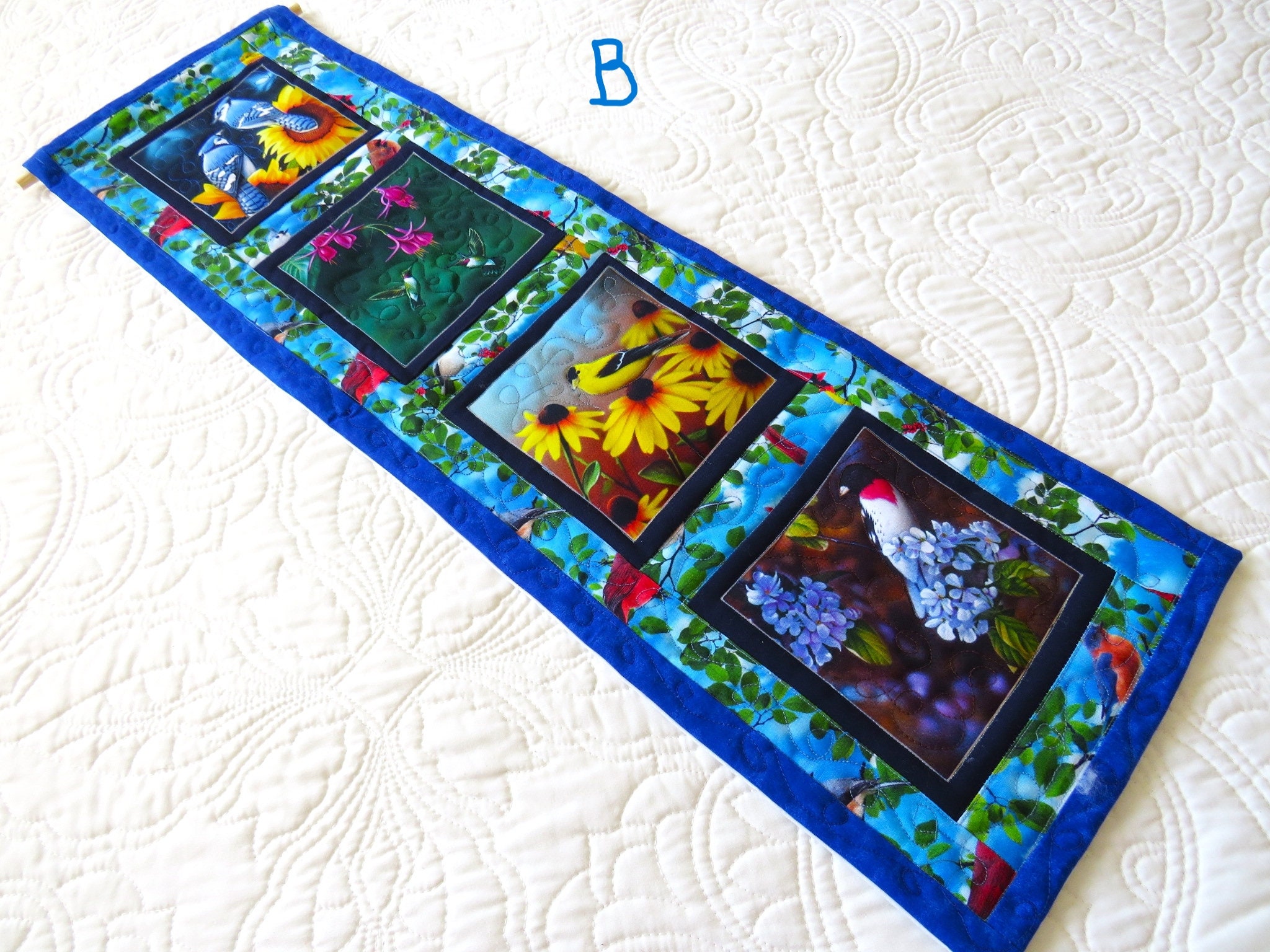 Birds Wall Hanging Bluebird Wall Art Birds Wall Art Etsy