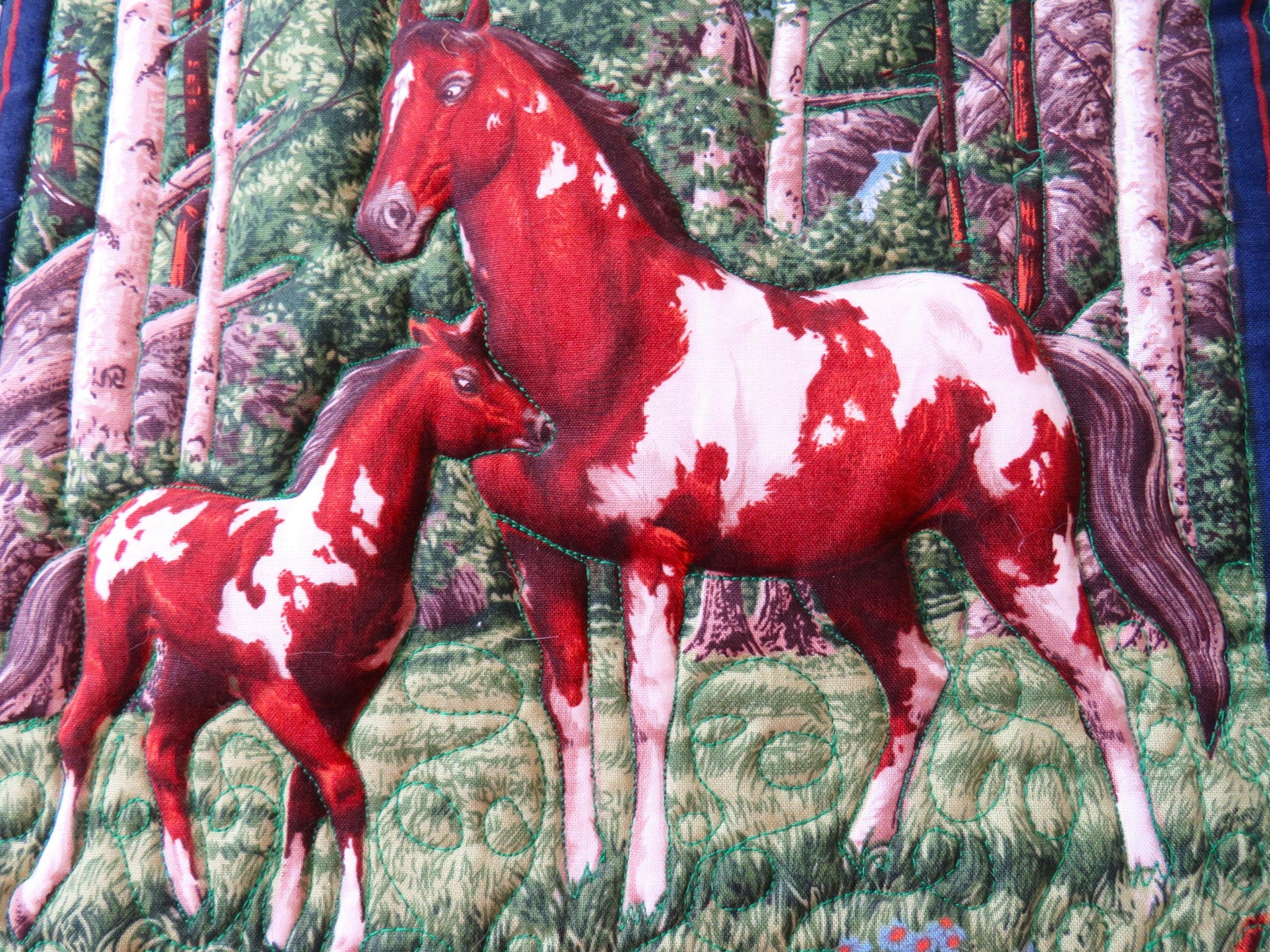 Horse Wall Hanging 15x15 Quilted Horse Wall Etsy