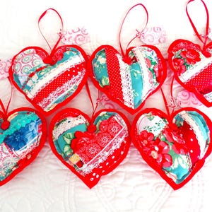 Pioneer Woman Heart Ornament: Quilted Stuffed Decor with Gift Wrap