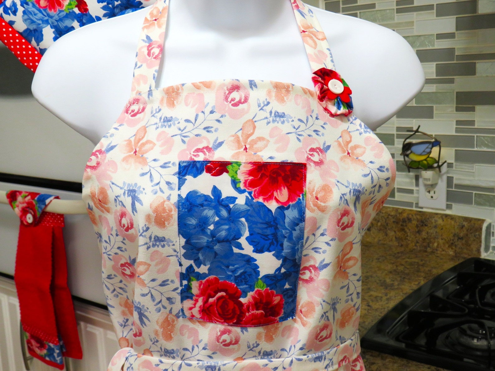 Pioneer Woman Fabric Apron One Size Fits All Pioneer Woman Etsy