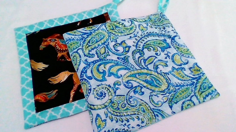 Horse Pot Holders Western Horse Pot Holders Set of 2 Horse Lover Gift Southwest Hot Pads Southwest Horse Hot Pads Gift Horse Hot Pads