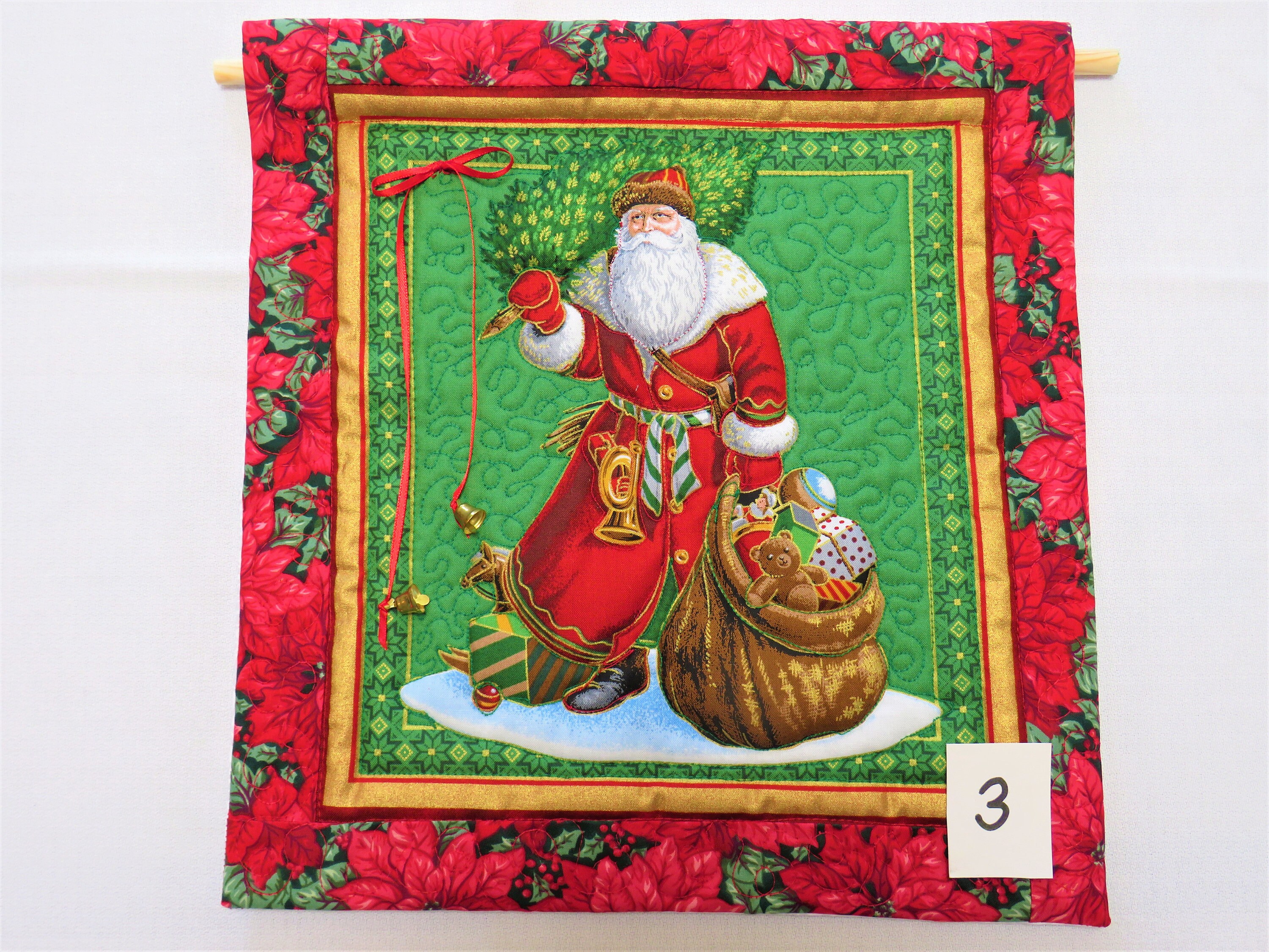 Santa Wall Hanging Santa Wall Art Vintage Santa Decor Etsy
