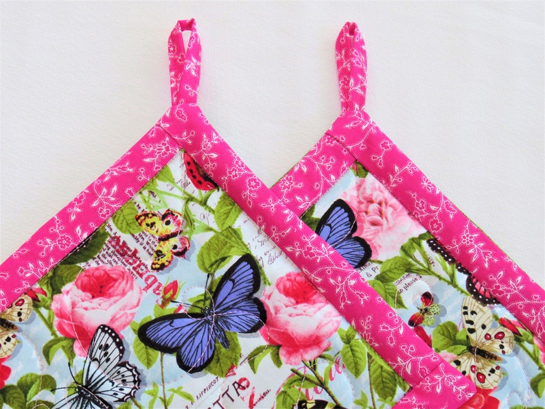 Butterfly Pot Holder Set Butterfly Hot Pads Mother's Day Etsy