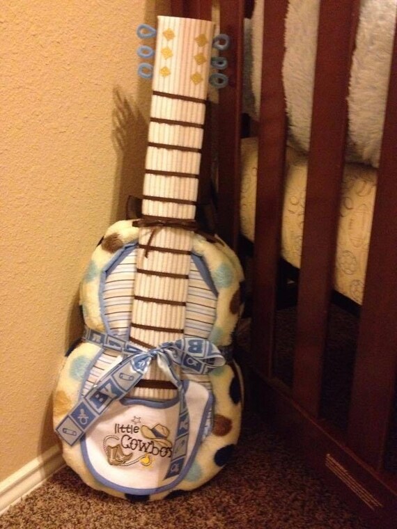 guitar diaper cake