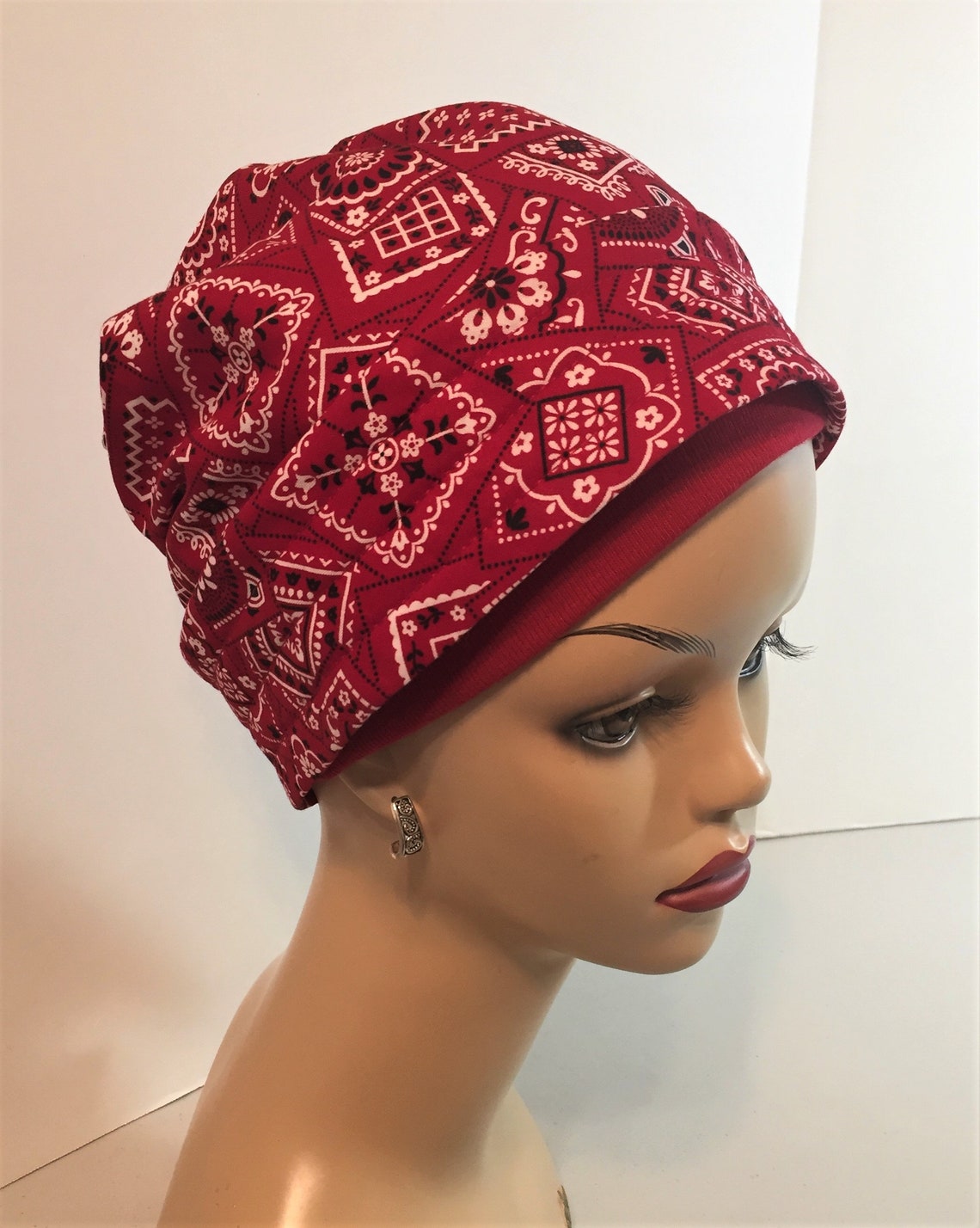 Bandana Pullon Turban With Sash Etsy