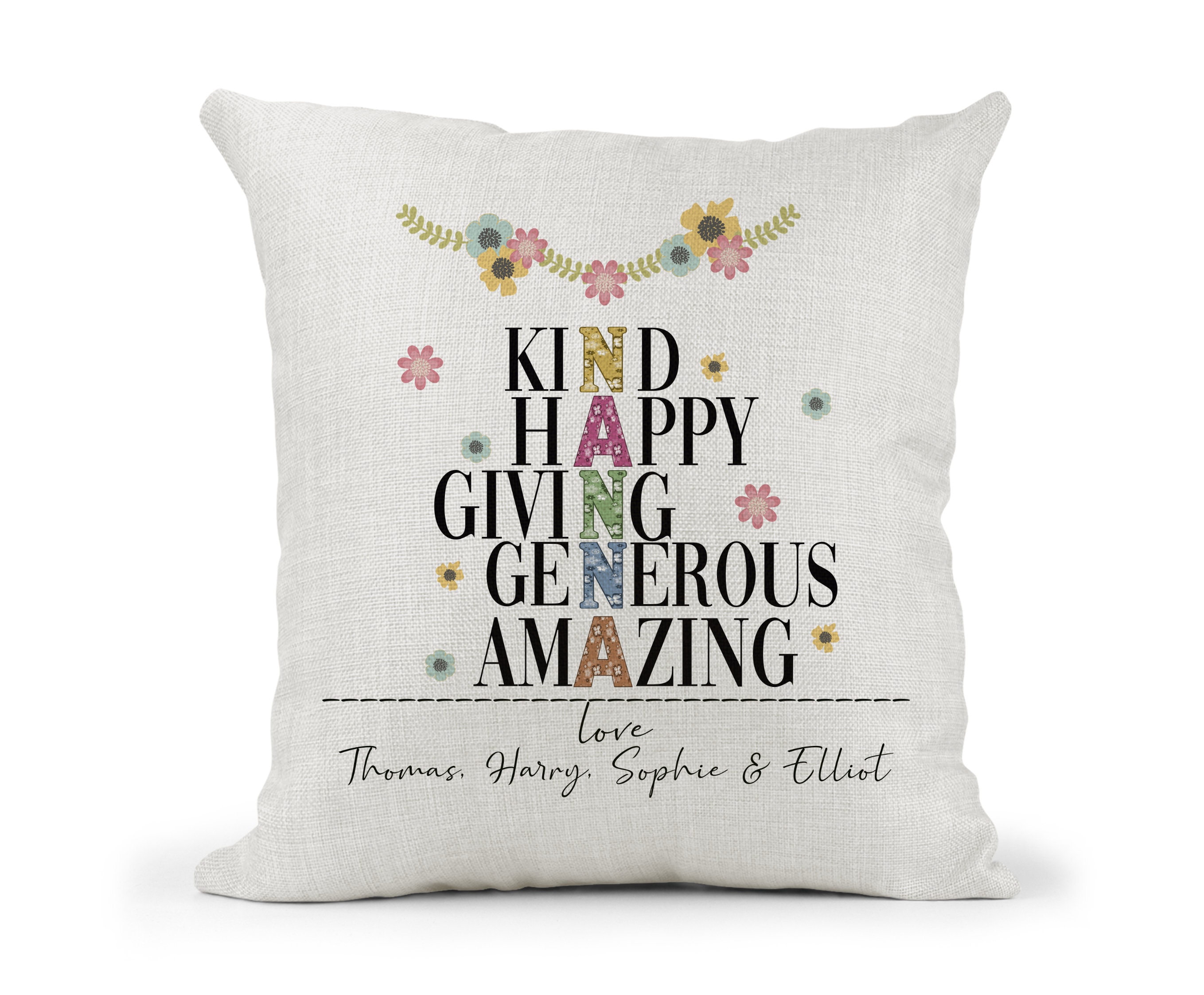 Personalised Cushion Gift Nanna Keepsake.. Describing Words.. Etsy UK