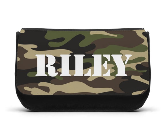 Personalised Pencil Case.. Boys Cameo..camouflage..armyback to School..  Christmas Bag Gift Birthday Stocking Filler -  Israel