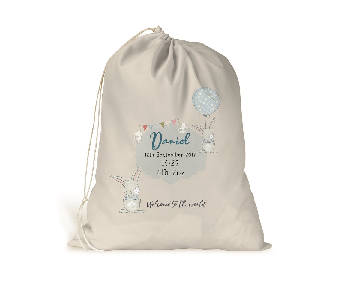 Personalised Baby Boy Gift Bag..... to the world.. Etsy