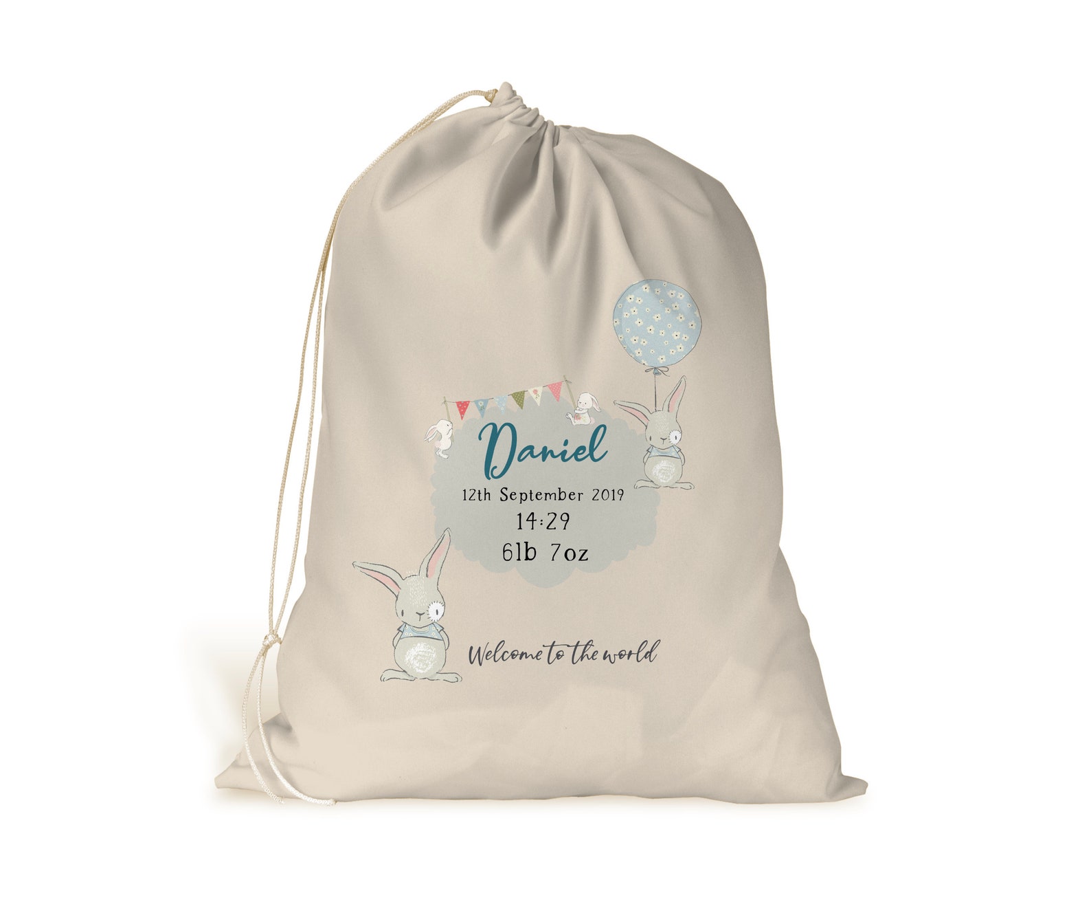 Personalised Baby Boy Gift Bag..... to the world.. Etsy