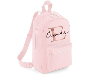 Rose Gold Backpack Etsy UK