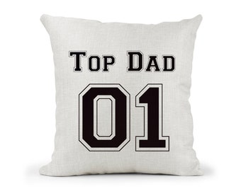 Personalised football  letters Dad daddy Grandad any name and any number Cushion.. .. ..fathers day gift birthday gift
