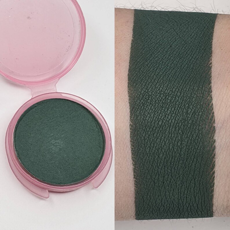 Sage Vegan Pressed Matte Eyeshadow Dark Forest Green Etsy