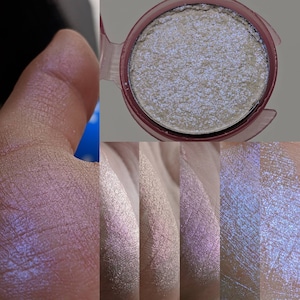 Twilight - Vegan Pressed Eyeshadow Topper Highlighter Multichrome Blue Violet Red Orange Sparkle Duochrome Trichrome