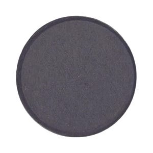 May include: A dark gray, circular object with a slightly textured surface. The object has a defined edge, creating a subtle border around the central area. The overall shape is a perfect circle.
