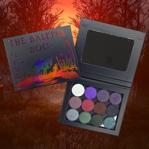 The Baleful Bog - 12 Eyeshadow Palette / Bundle Purple, Red, Green