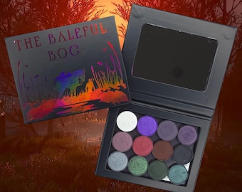 The Baleful Bog - 12 Eyeshadow Palette / Bundle Purple, Red, Green