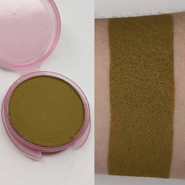 Army Pants And Flip Flops - Vegan Pressed Matte Eyeshadow Earthy Olive Green