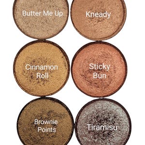 6 Shimmer Eyeshadow Bundle - Browns