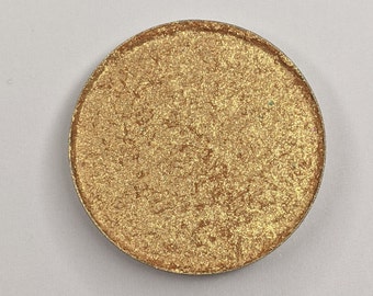Coin - Fard à paupières compact végétalien scintillant doré