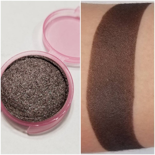 Mocha - Vegan Pressed Eyeshadow Dark Brown Black