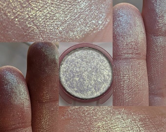 Seraphim - Vegan Pressed Eyeshadow Highlighter Multichrome Sparkle Gold Green Blue