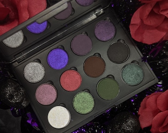 The Baleful Bog - 12 Eyeshadow Palette / Bundle Purple, Red, Green