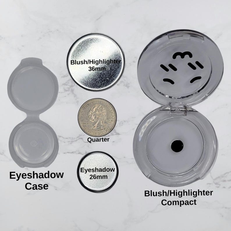 Scylla - Vegansk Pressad Highlighter Ögonskugga Blå Glitter bild 10