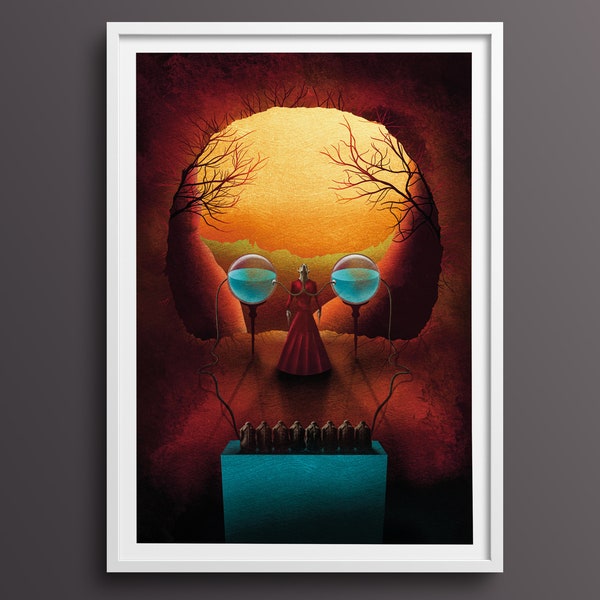 Space Shaman Print With Surreal Sci-Fi Wall Art