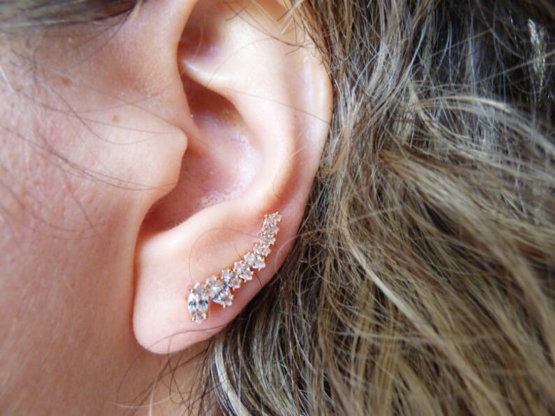 Rose gold ear crawler Clearance