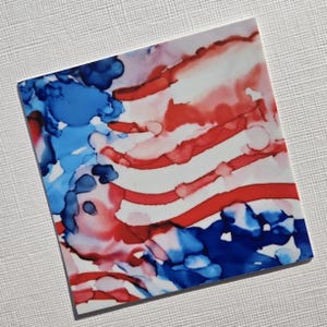 American Flag Sticker, Flag Vinyl Sticker, Patriotic American Flag