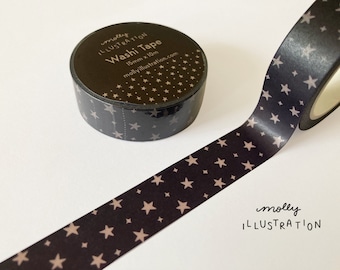 Neutral Stars Decorative Washi Tape