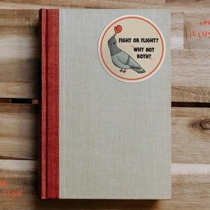 Fight or Flight Funny Anxious Pigeon Waterproof Vinyl Sticker - Etsy