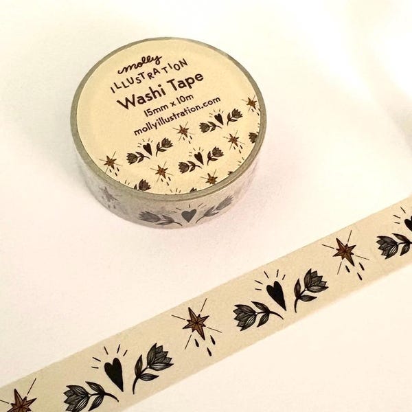 Bold Heart Decorative Washi Tape
