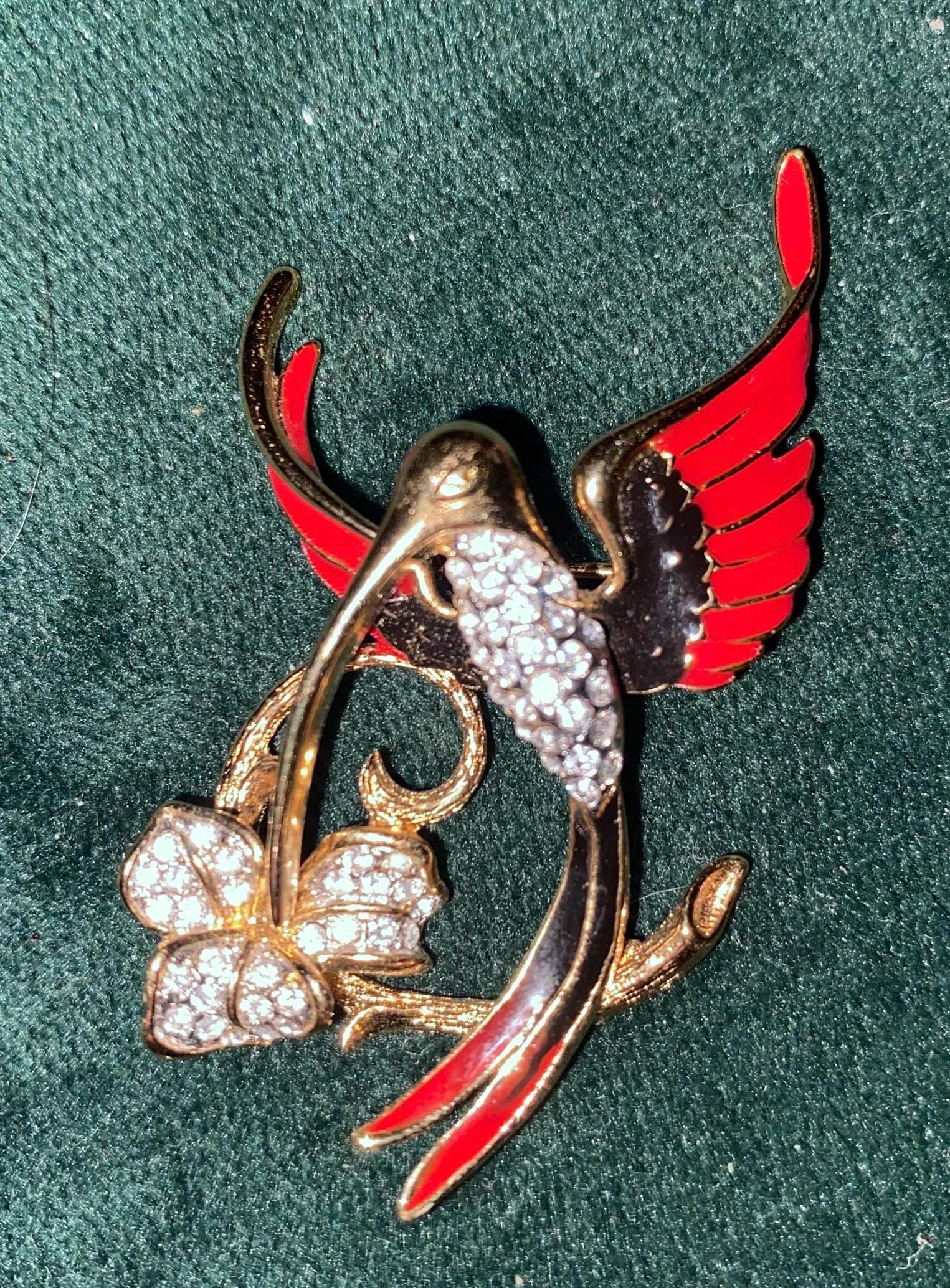 A&S Attwood and Sawyer リボン ブローチ Attwood and Sawyer Vintage Small Dolphin Brooch. Gold Plated