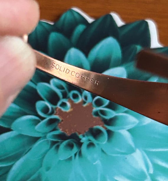 Handcrafted Raw Copper Cuff | Custom Engraved Min… - image 5