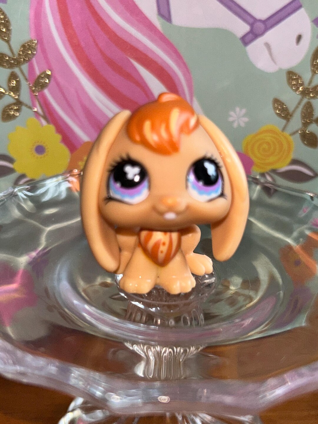 Authentic Littlest Pet Shop LPS #480 Orange Lop-eared Bunny Rabbit ...